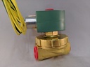 STEAM & HOT WATER VALVE BRASS BODY 2W NC 3/4"NPT 8220G023