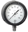 Wika 232.34 Series Dry Process Gauge, 4.5" Dial, 0 to 100 PSI, 1/2" NPT SS Lower Mount