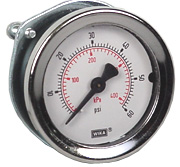 Wika 111.16PM Commercial Panel Mount Gauge 2", 60 PSI, 1/4" NPT
