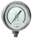 Wika 332.54 Series Dry Precision Test Pressure Gauge, 4" Dial, 0 to 15 psi, 1/4 NPT SS Lower Mount