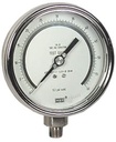 Wika 332.54 Series Dry Precision Test Pressure Gauge, 4" Dial, 0 to 60 psi, 1/4 NPT SS Lower Mount