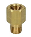 Wika 910.12.100 Series Porous Snubber, Brass, 1/4" NPTM to 1/4" NPTF, 5000 psi