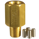 Wika 910.12.200 Series Piston Snubber, Brass, 1/4" NPT, 5000 psi