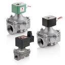Asco 215 Series High-Flow Gas Shut-Off Solenoid Valve (8215), 2" NPT, 110-120 VAC, Aluminum, 2 Way-2/2 NC
