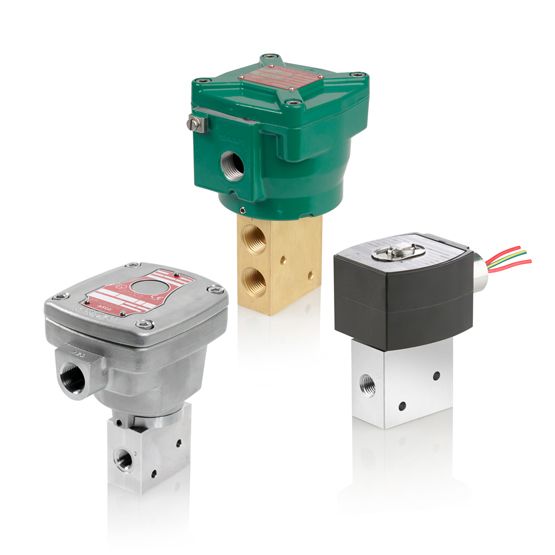 327 Series 3/2-Way Solenoid Valve, 1/4" NPT, 60 VAC, Stainless Steel, 3 Way-3/2 U