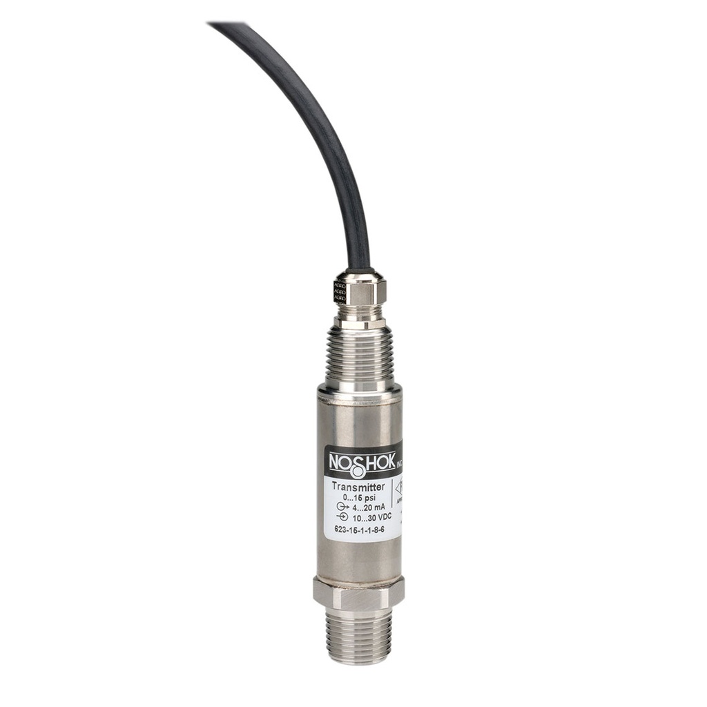 623 Series Non-Incendive Pressure Transmitter, 0 to 6,000 PSIG, SS Threaded Connection