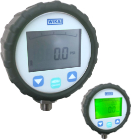 Wika DG-10-E Series Enhanced Digital Pressure Gauge, 0 to 1450 psig