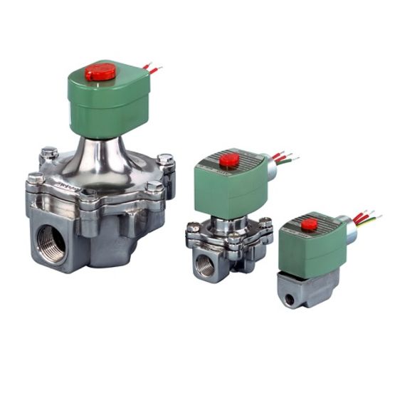 040 Series Gas Safety Shut-Off Solenoid Valve (8040), 1" NPT, 24 VAC, Aluminum, 2 Way-2/2 NC