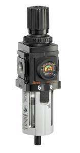 ARO Compact Piggyback Air Filter/Regulator-Gauge 1/4"