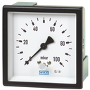 Wika 6x4.11 Series Brass or SS Capsule Pressure Gauge, Edgewise Panel, SS or Brass Wetted Parts