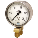 Wika 736.11 Series 4" or 6" SS Very Low Differential Pressure Gauge, SS Wetted Parts