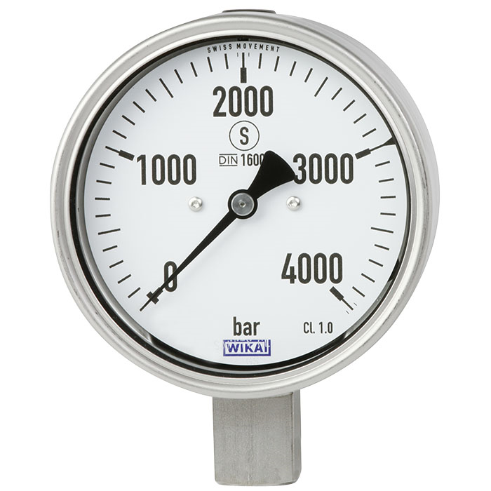 Wika PG23HP-P Series 4" HD High Pressure Gauge w/Safety Pattern