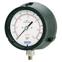 Wika 6x2.34 Series 4.5" Thermoplastic Low Pressure Capsule Gauge, Solid-Front, Dry/Fillable, Brass or SS Wetted Parts