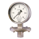 Wika 43x.30 Series 4" SS Diaphragm Pressure Gauge, Dry/Fillable, Solid Front Design