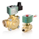 220 Series Steam & Hot Water Solenoid Valve, 1" NPT, 110 VAC, Brass, 2 Way-2/2 NC