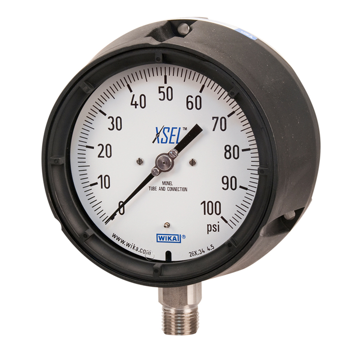 Wika 26x.34 Series 6" Pocan XSEL® Process Gauge, Monel® Alloy Parts