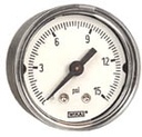 Wika 111.12 Series Brass Dry Pressure Gauge, 0 to 15 psi