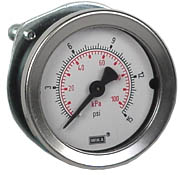 [4231431] Wika 111.16PM Series Commercial Panel Mount Gauge 2", 15 PSI, 1/4" NPT