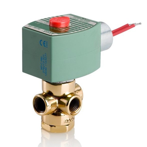 [8320G192AC120/60,110/50D] 1/4" NPT 3 WAY NORMALLY OPEN,  SOLENOID VALVE,  BRASS BODY
