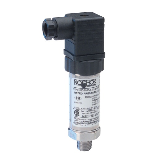 [625-100-1-1-2-36-20] 625 Series Intrinsically Safe Pressure Transmitter, 0 psig to 100 psig, SS Threaded Connection w 20FT Cable