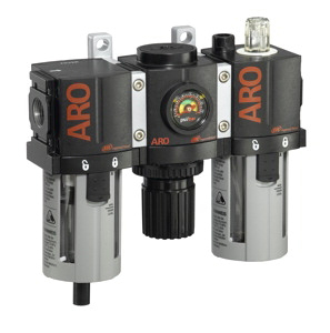 [C38221-800] ARO Compact Filter-Regulator-Lubricator 1/4" 0-140PSI