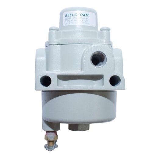 [960-070-000-20PSI] Bellofram T60 Filter/Dripwell Regulator Factory Preset, 1/4" NPT, 0-20 psi (Preset at 20 psi)