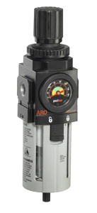 [P39344-600] ARO Piggyback Air Filter/Regulator-Gauge 1/2", 0-140PSI