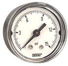 [9690209] Wika 111.12 Series Brass Dry Pressure Gauge, 0 to 15 psi